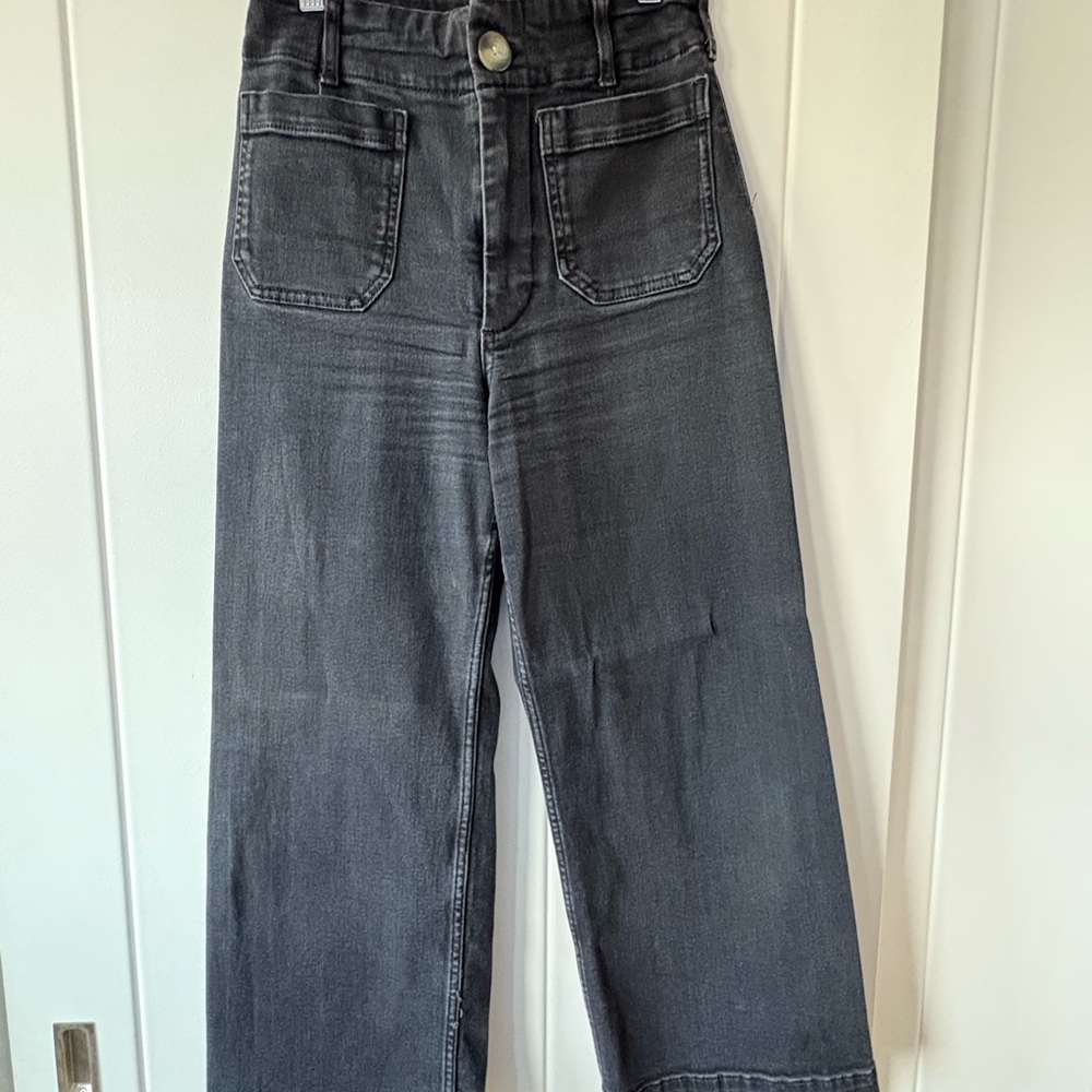 Maeve Charcoal Wide-Leg Pants